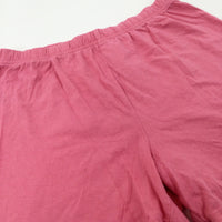 Pink Cotton Shorts - Girls 9-10 Years