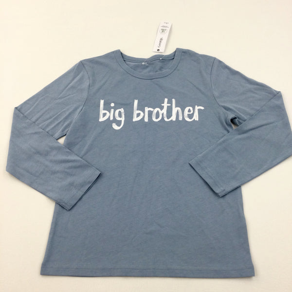 **NEW** 'Big Brother' Blue Long Sleeved Top - Boys 8-9 Years