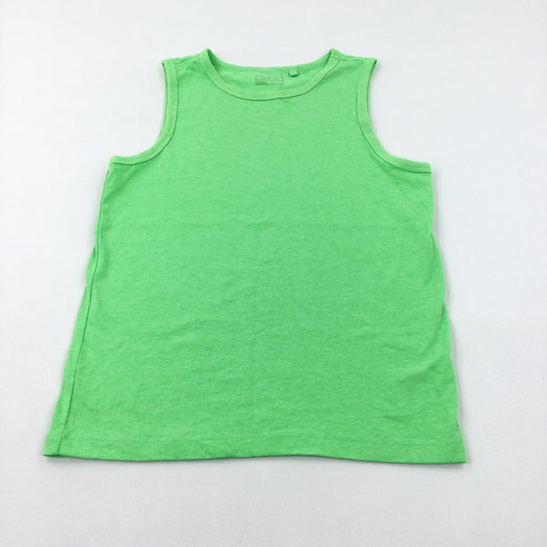 Neon Green Vest Top - Boys 10-11 Years