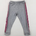 Glittery Pink & Grey Joggers - Girls 2-3 Years