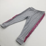 Glittery Pink & Grey Joggers - Girls 2-3 Years