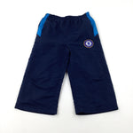'Chelsea Football Club' Navy Cropped Trousers - Boys 10-11 Years