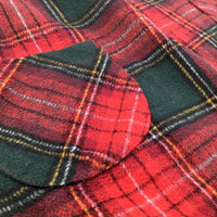 Tartan Style Red & Green Warm Polyester Dress - Girls 2-3 Years