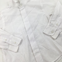 White Long Sleeve Shirt - Boys 3 Years