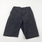Grey School Shorts with Adjustable Waistband - 11-12 Years