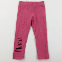 'Minnie' Pink Leggings - Girls 2-3 Years