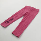 'Minnie' Pink Leggings - Girls 2-3 Years