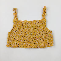 Yellow Cropped Vest Top - Girls 10-11 Years