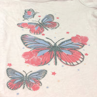 Glittery Butterflies Pink T-Shirt - Girls 6-9 Months