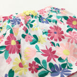 Colourful Flowers Lightweight Jersey Skirt - Girls 2 Years