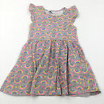 Rainbows Grey Dress - Girls 4-5 Years