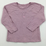 'Be Kind To All Kinds' Lilac Long Sleeve Top - Girls 2-3 Years