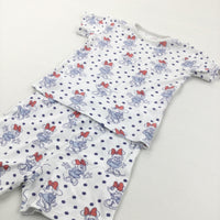 Minnie Mouse Blue, White & Red Short Pyjamas - X Years