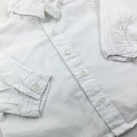 White Long Sleeve Shirt - Boys 3-6 Months