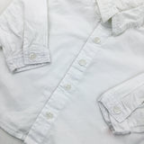 White Long Sleeve Shirt - Boys 3-6 Months