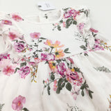 **NEW** Flowers Pink & Cream Jersey Playsuit - Girls 2-3 Years