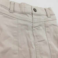 Cream Denim Skirt - Girls 3 Years