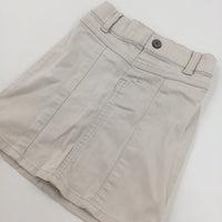 Cream Denim Skirt - Girls 3 Years