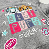 **NEW** 'Best Pups Ever' Paw Patrol Grey Sweatshirt - Girls 4-5 Years