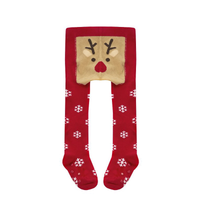 **NEW** Reindeer Red Tights - Girls 0-6 Months