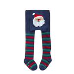 **NEW** Santa Navy Stripey Tights - Girls 12-18 Months